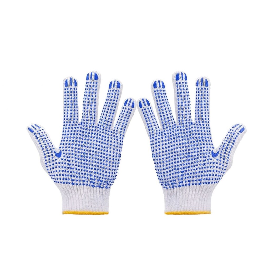 1 Pair Grip Safety Work Gloves Anti-Slip Dots Garage Warehouse Construction NEW